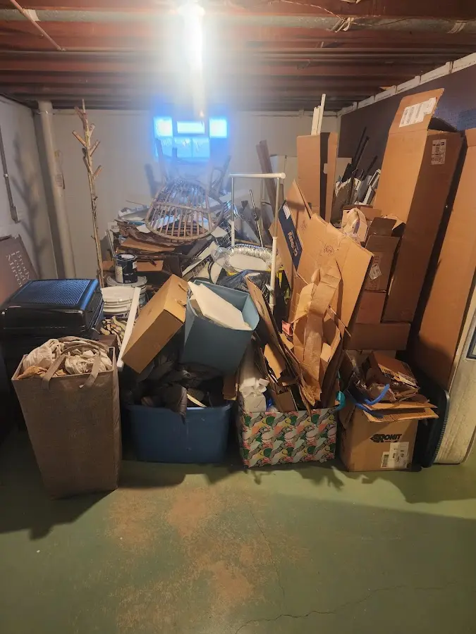 Roll-off dumpster container at job site for 20 Yard Dumpster Rental in Rosaryville